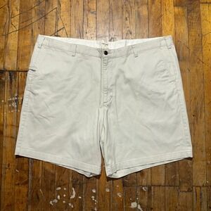 DOCKERS Chino Shorts Men's Size W48 White Regular Fit Outdoor Slash Pockets